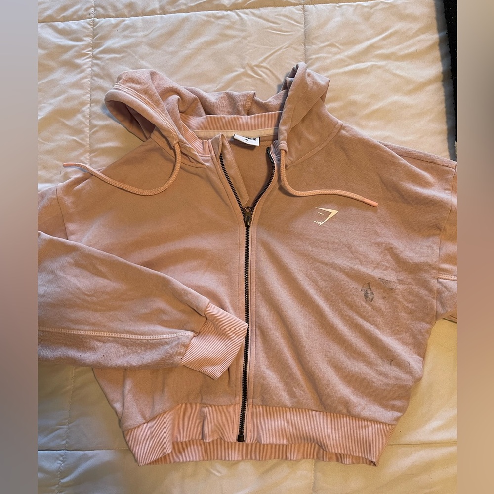 womens gymshark GS power cropped hoodie